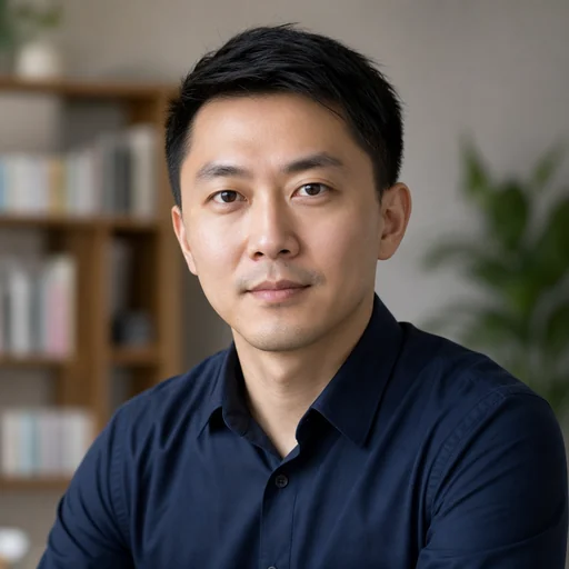 代表性用户头像，沉静克制的中文男性创业者气质