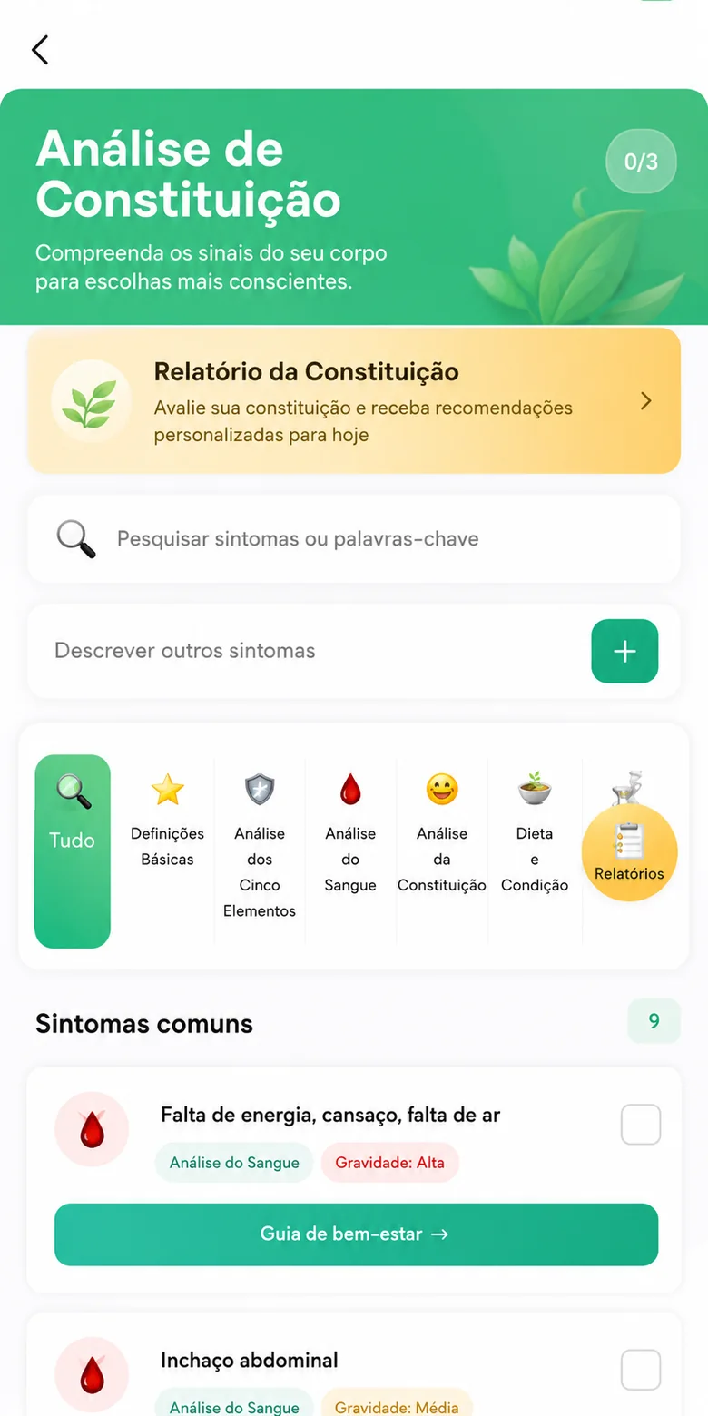 Captura em portugues do CureQi mostrando leitura clara de padrao e qi